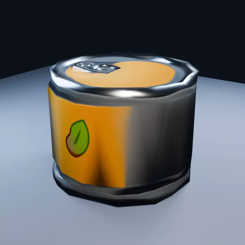 Canned Food Low Poly PBR Game Asset Low-poly 3D model