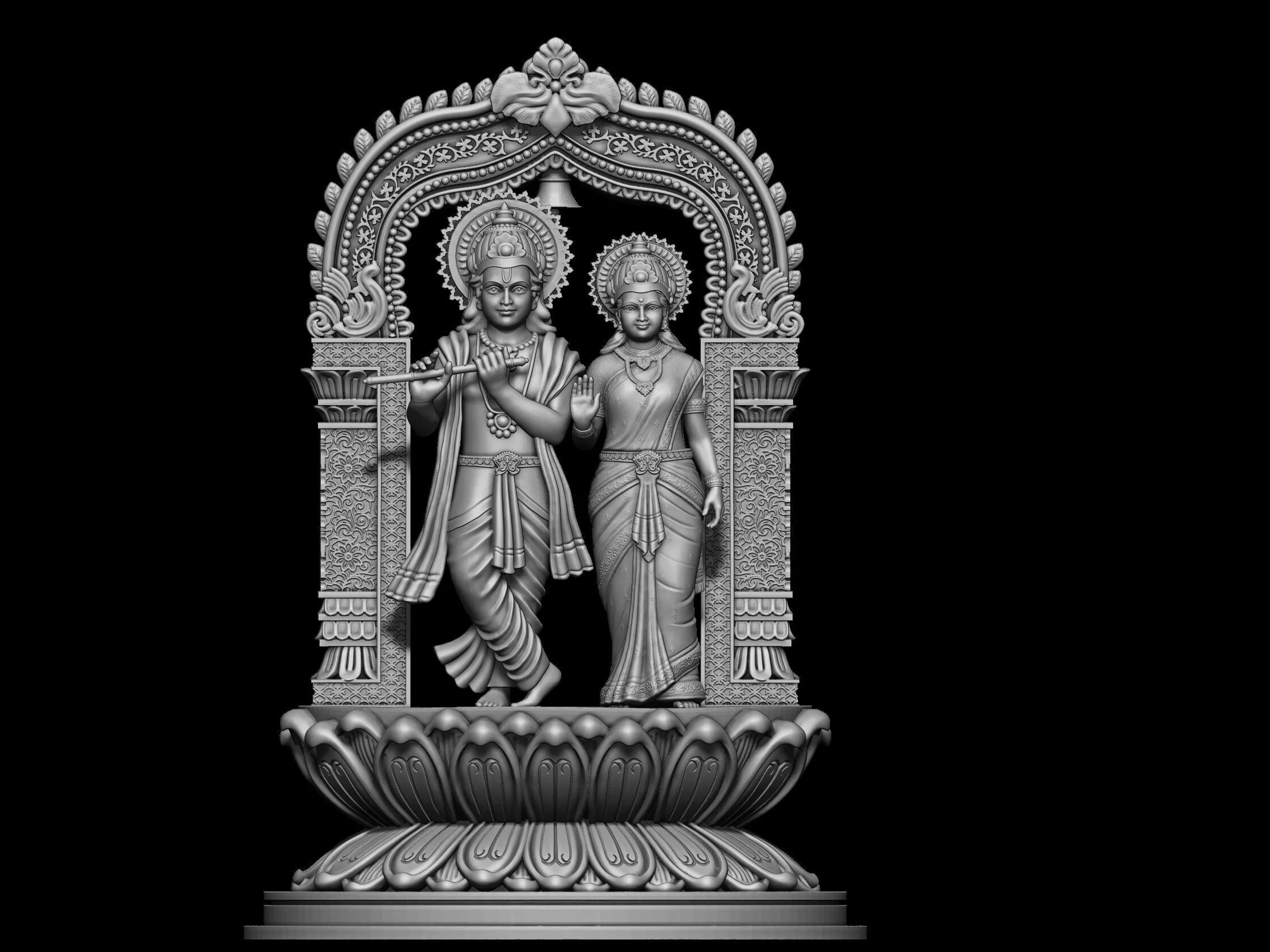 Radha krishna 3D print model