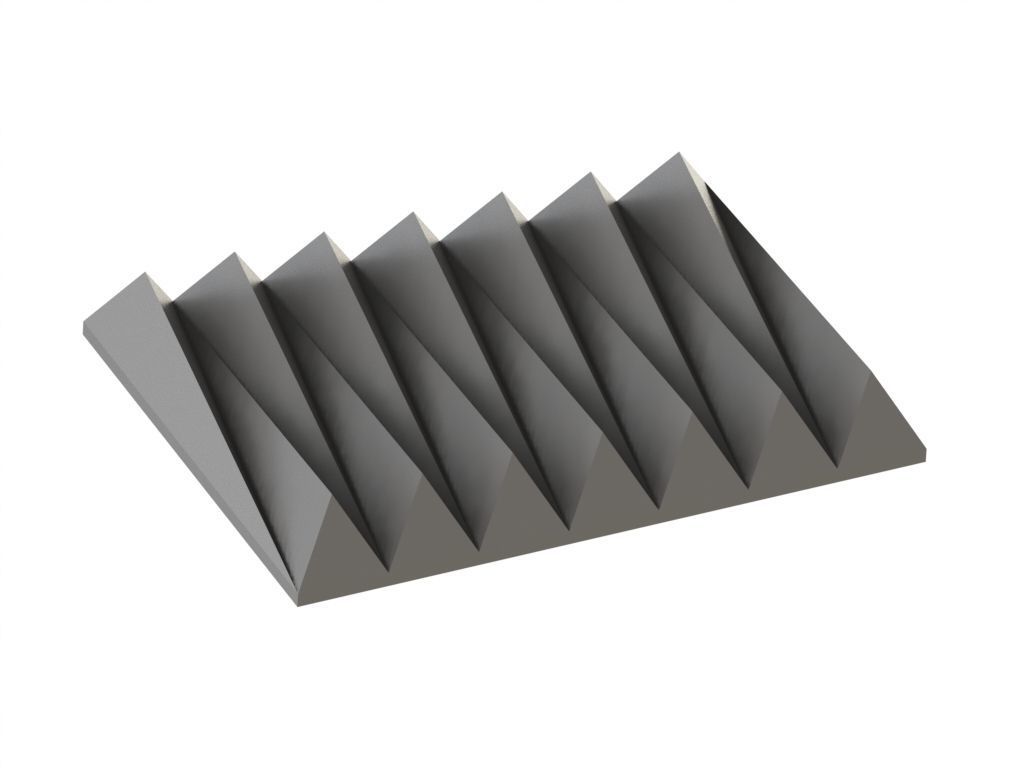 3D Wall Panel Triangular 3D print model_1