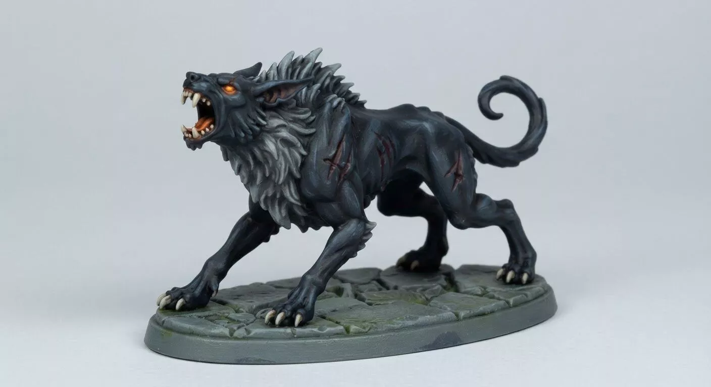 Yeth Hound Miniature 3D Printable Files STL GLB 3MF 3D print model