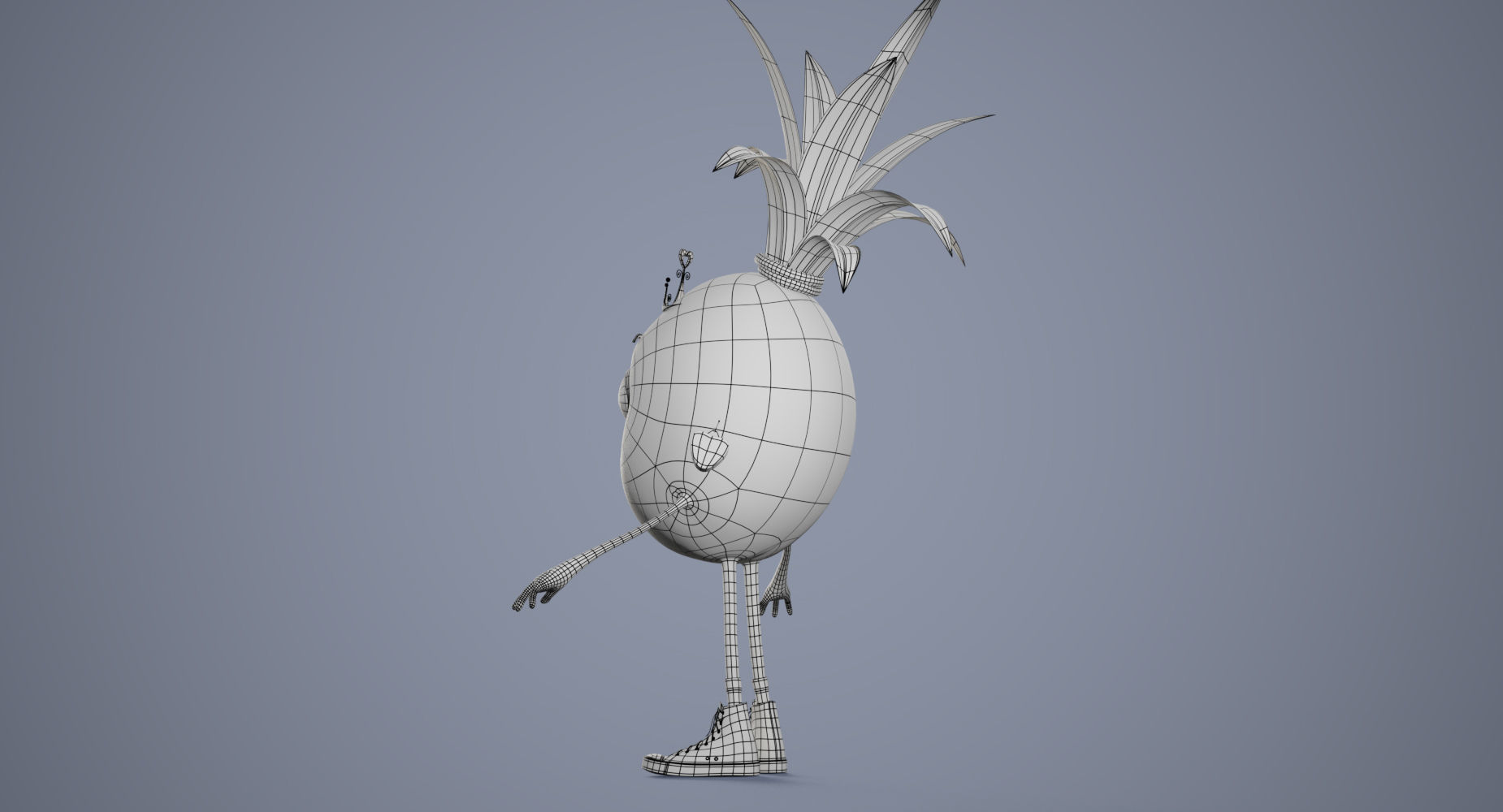 Pineapple Girl 3D model_10