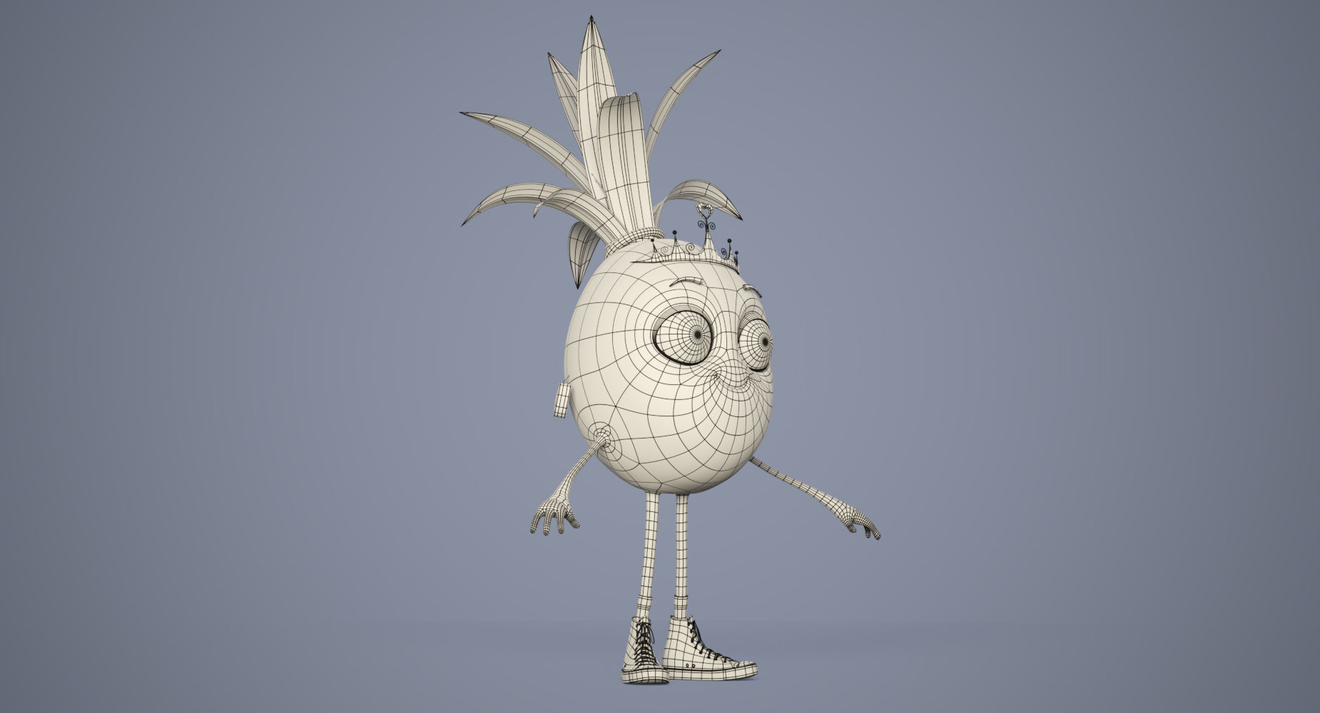 Pineapple Girl 3D model_12