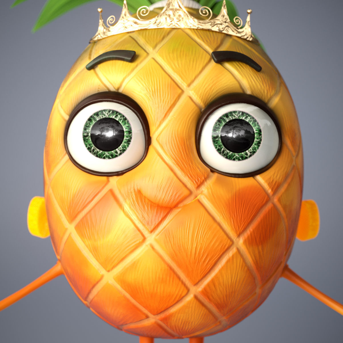 Pineapple Girl 3D model_1