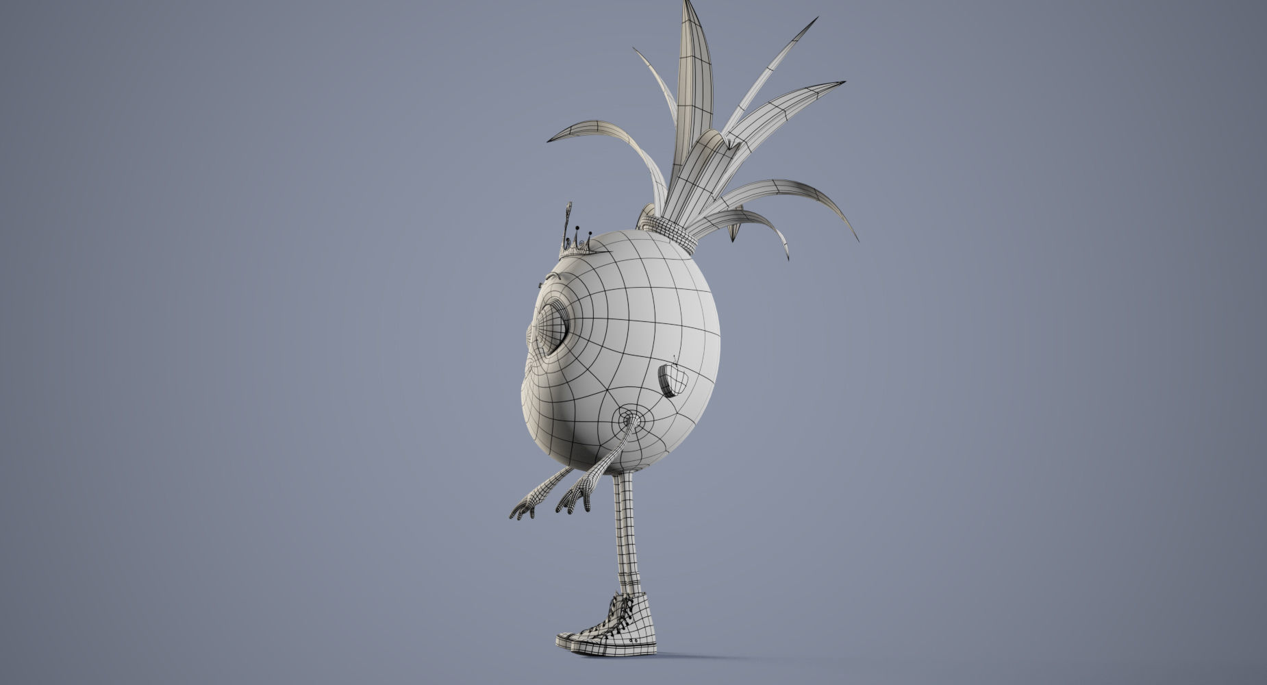 Pineapple Girl 3D model_9