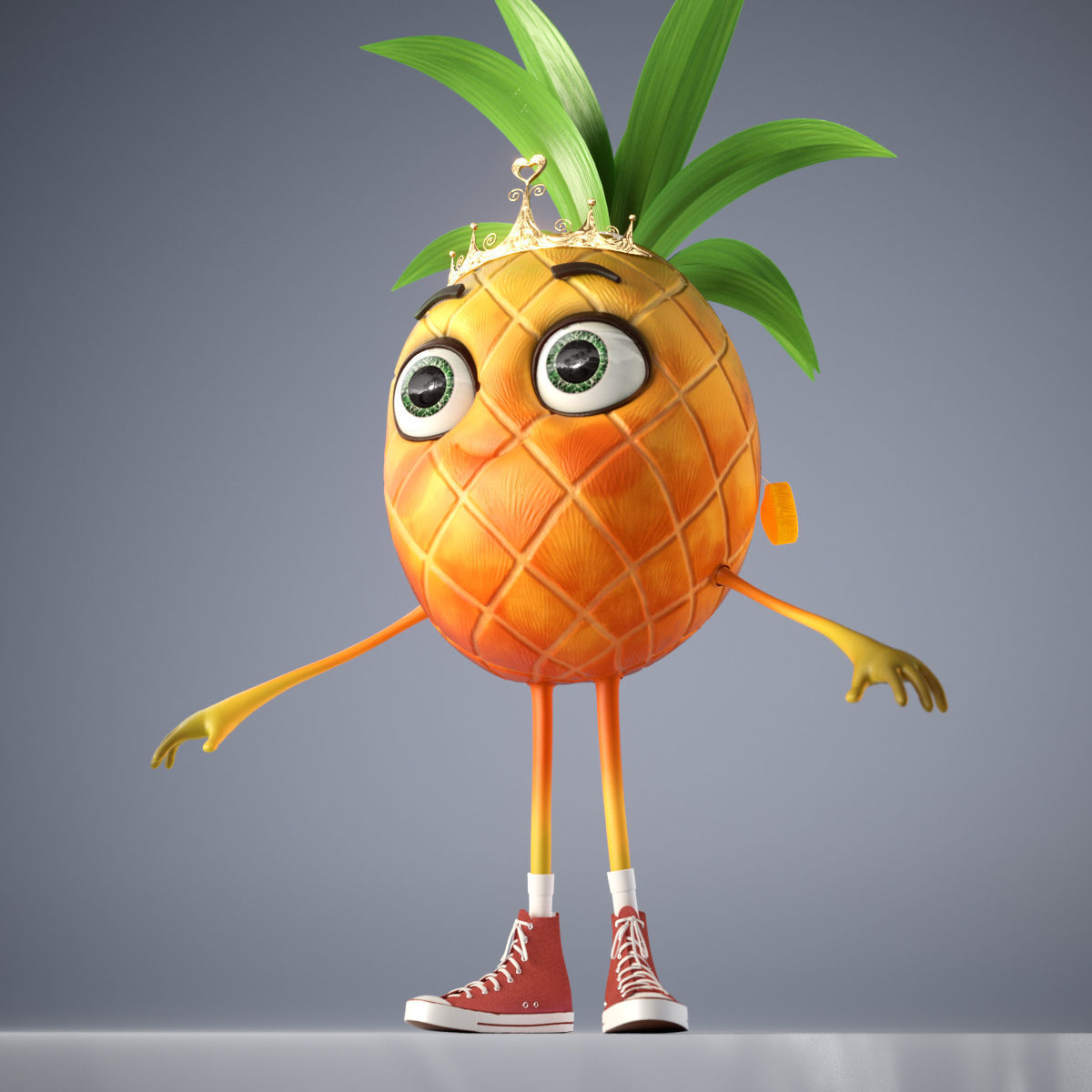 Pineapple Girl 3D model_13