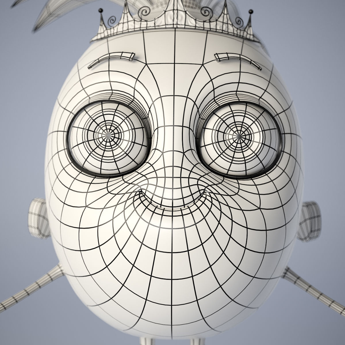 Pineapple Girl 3D model_2