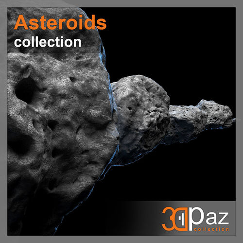 Asteroids - Collection rock 3D model
