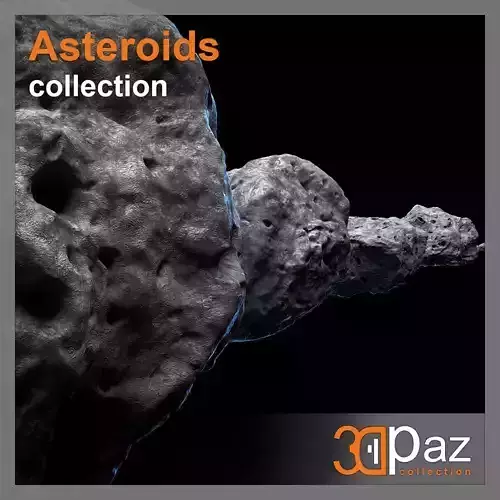 Asteroids - Collection rock 3D model