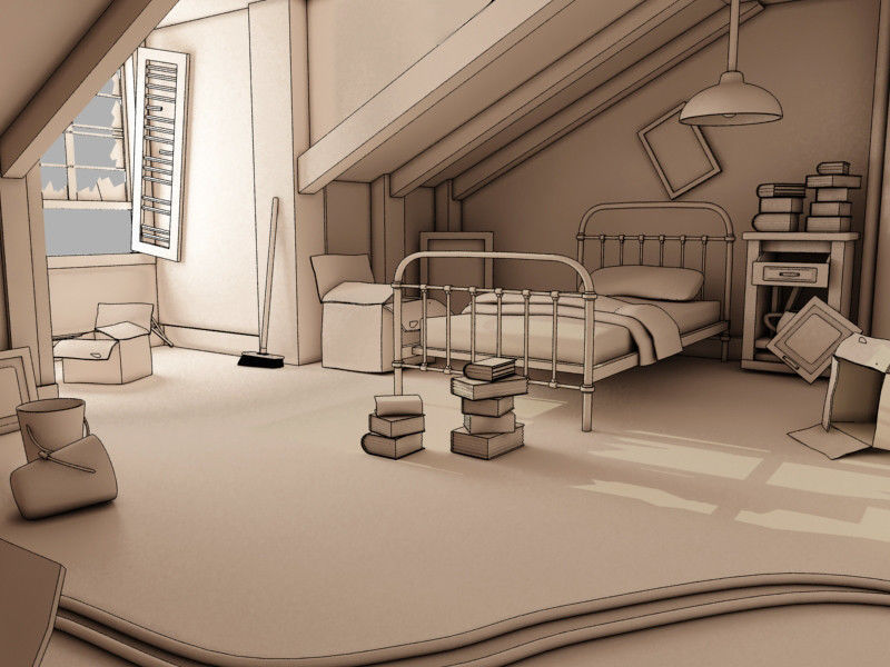 Old Room 3D model_1