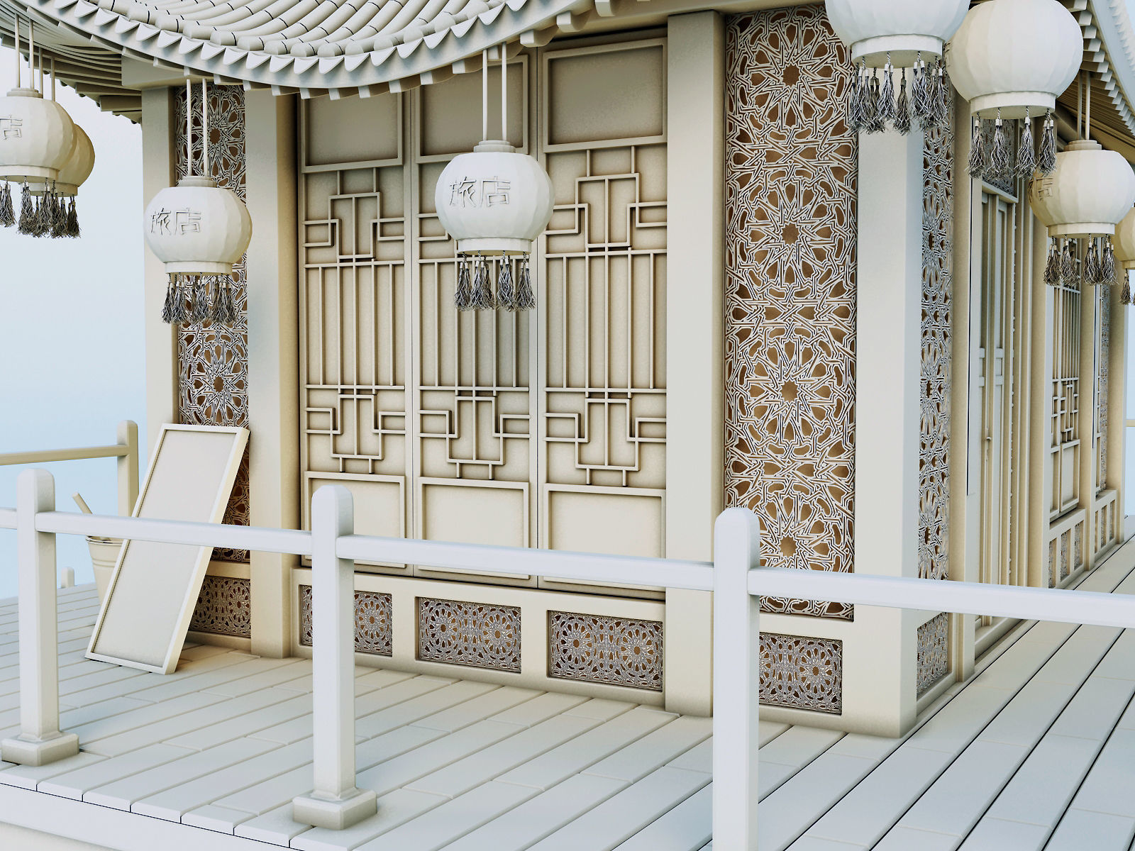 Chinese House 3D model_20