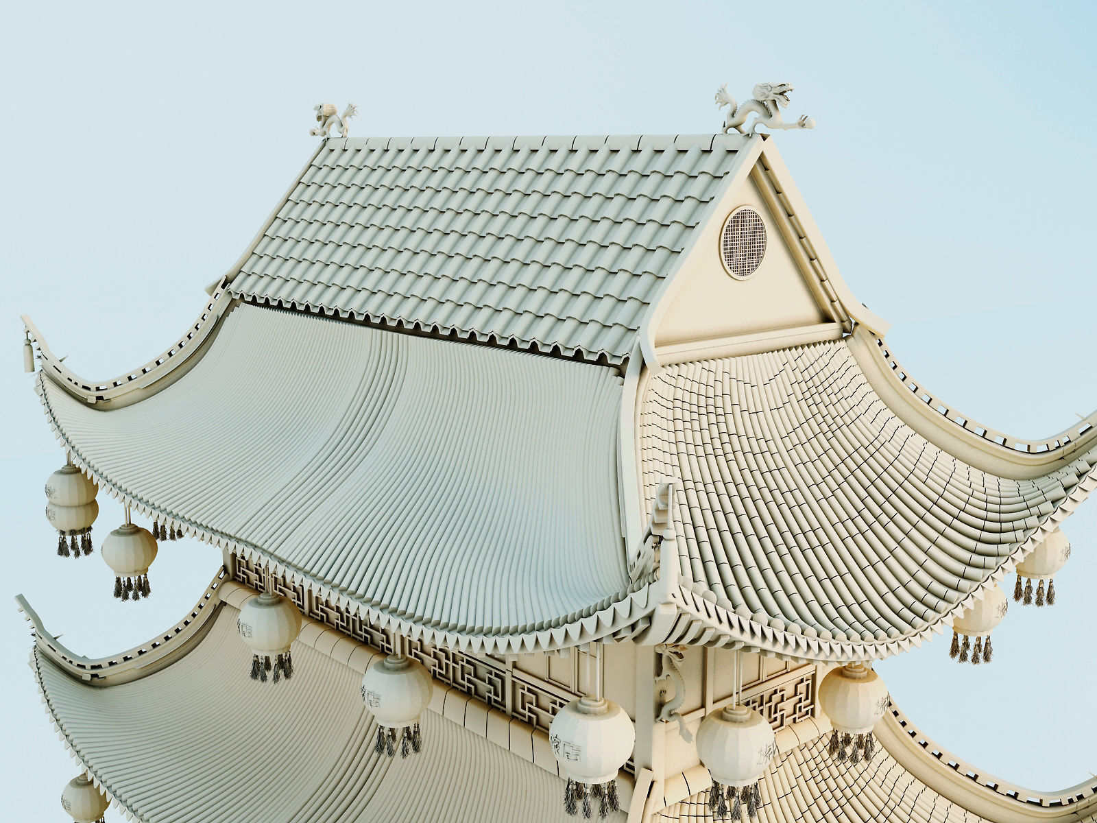 Chinese House 3D model_19