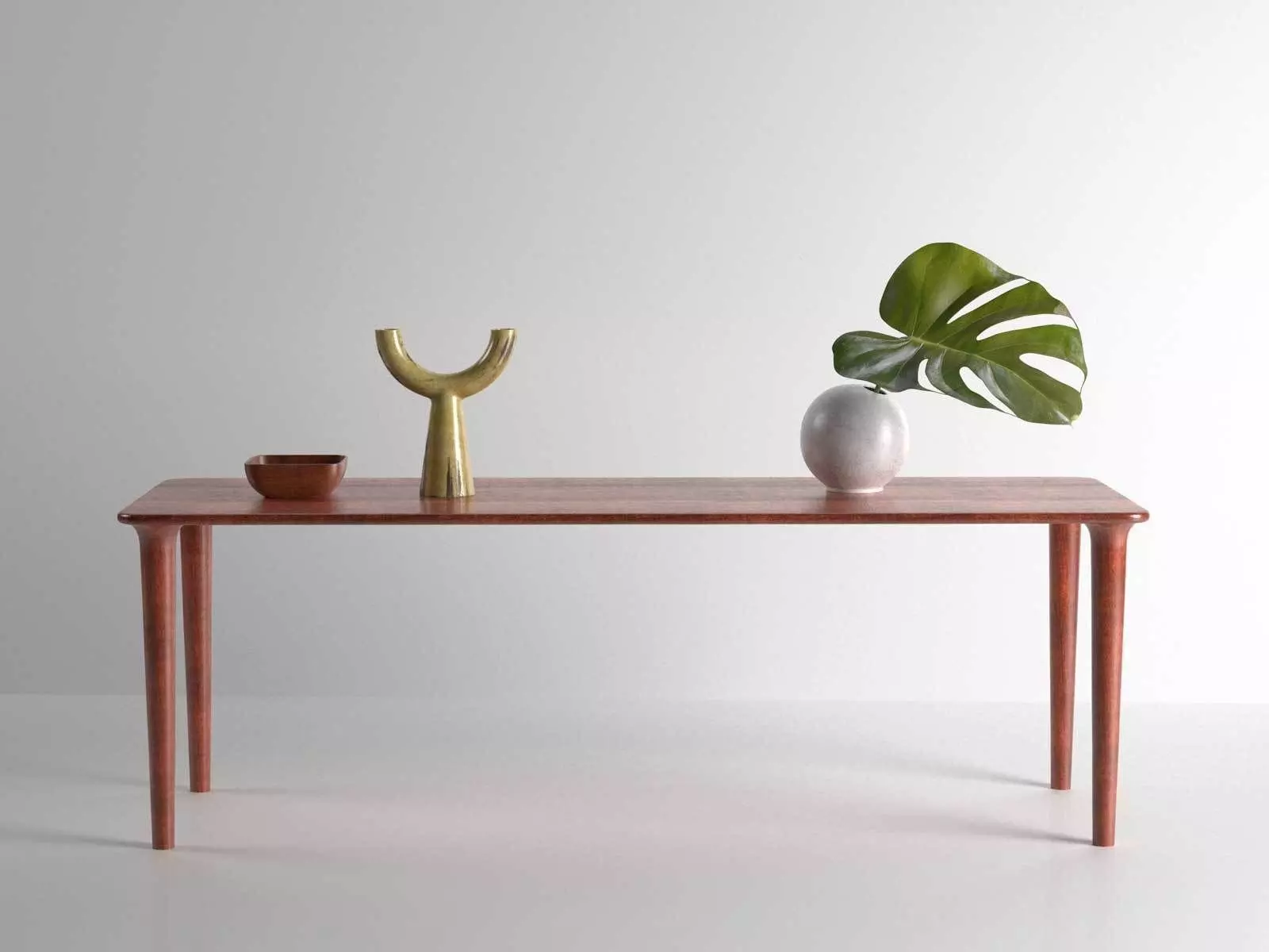 Monstera Flower Composition 3D model_0