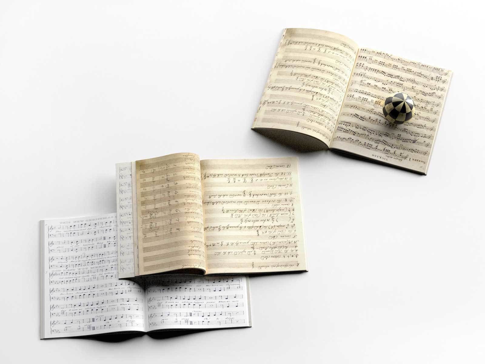 Sphere on Books  3D model_1