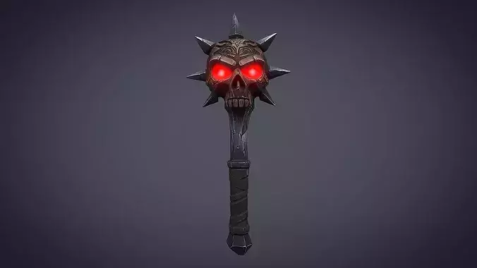 Skull Mace Weapon