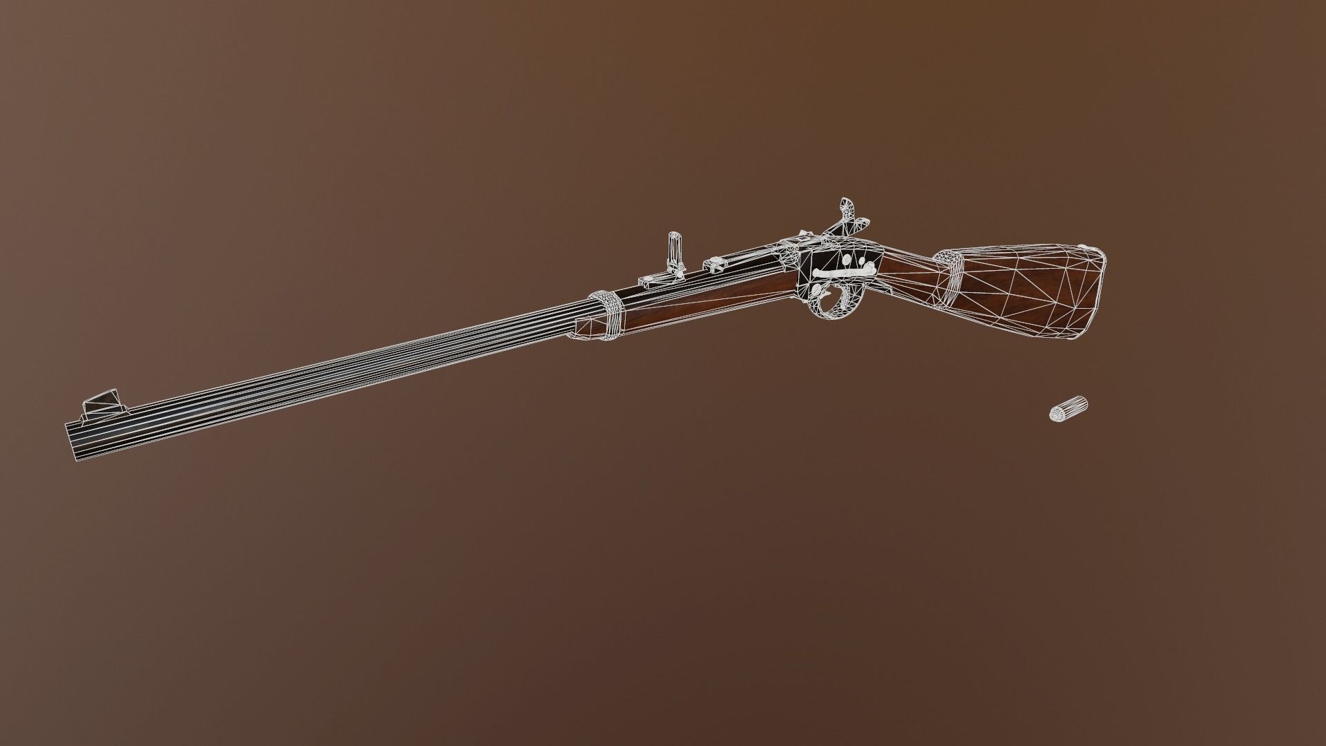 Smith Carbine Game Ready Low-poly 3D model_5