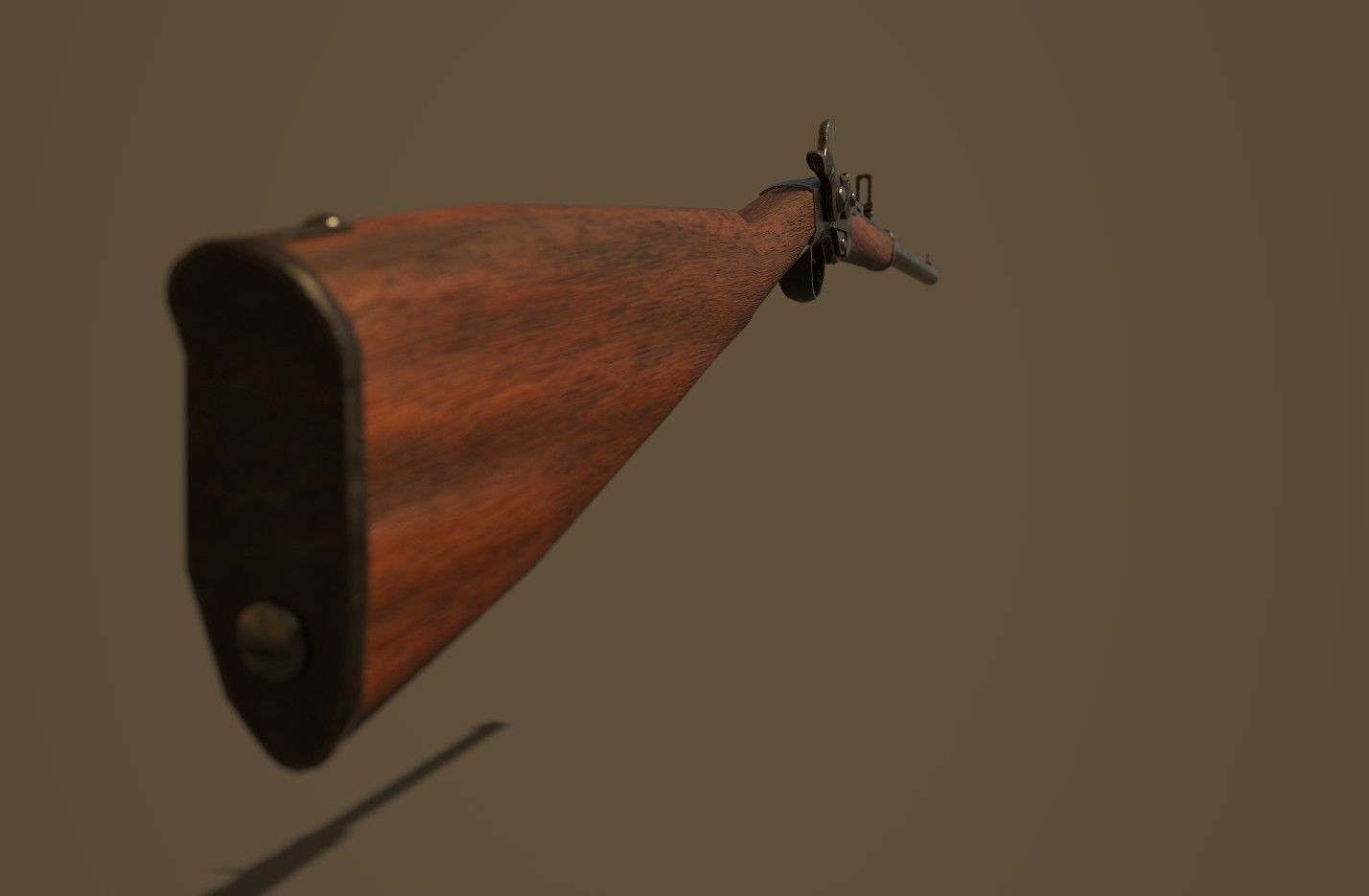Smith Carbine Game Ready Low-poly 3D model_3