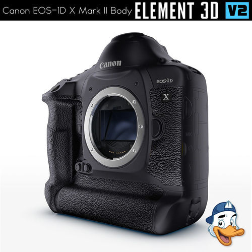 Canon EOS-1D X Mark II for Element 3D 3D model