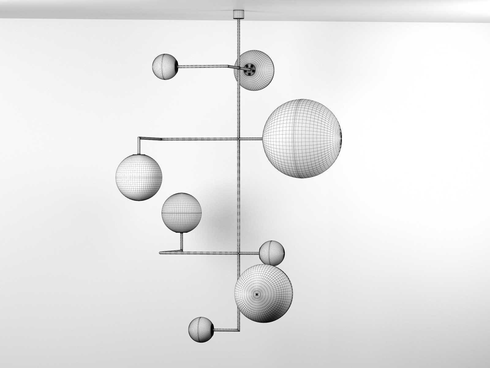 Lampada 061 Pendant Lamp 3D model_1