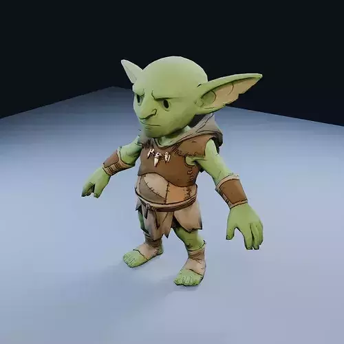 Goblin Saboteur Low Poly PBR Game Asset