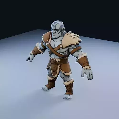 Goliath Champion Low Poly PBR Game Asset