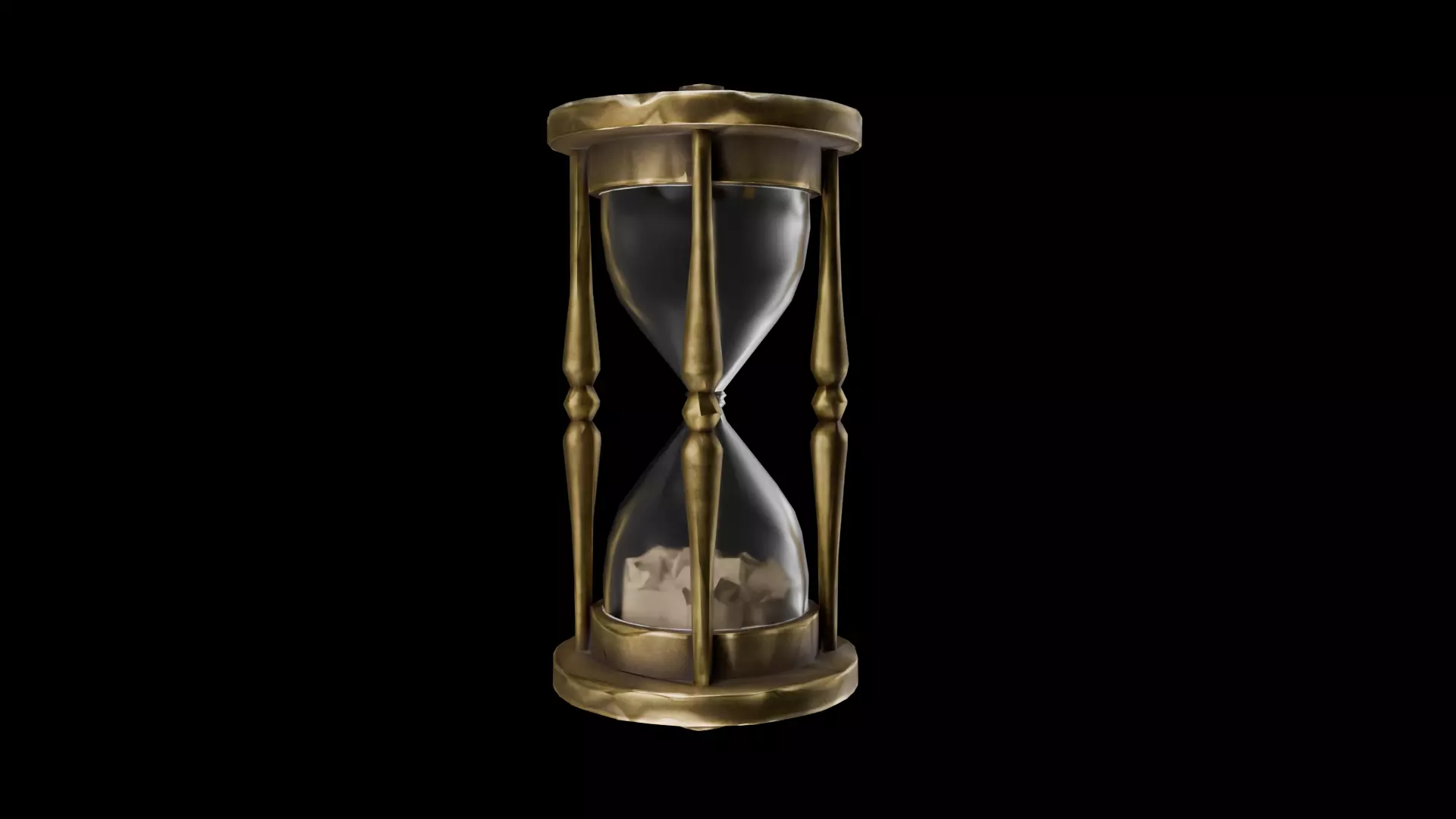 Hourglass Sand Timer 3D Model Low-poly 3D model