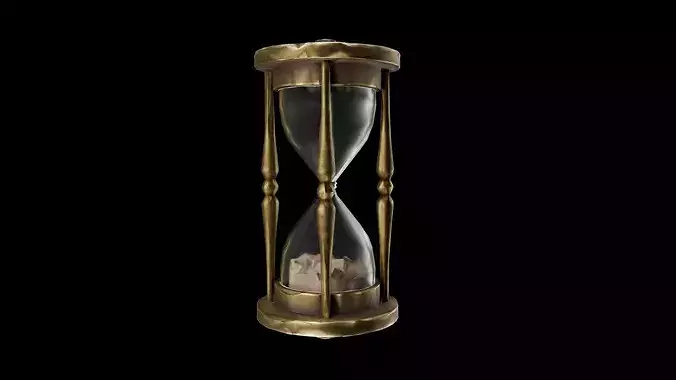 Hourglass Sand Timer 3D Model