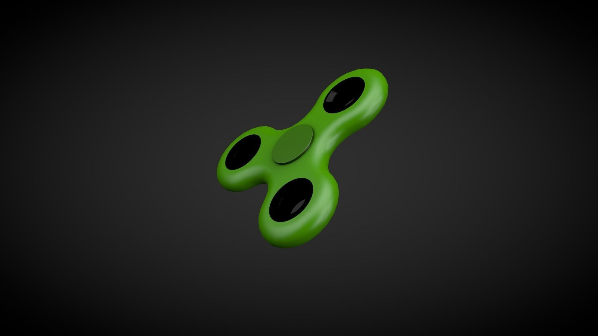 Fidget Spinner Low-poly 3D model_1