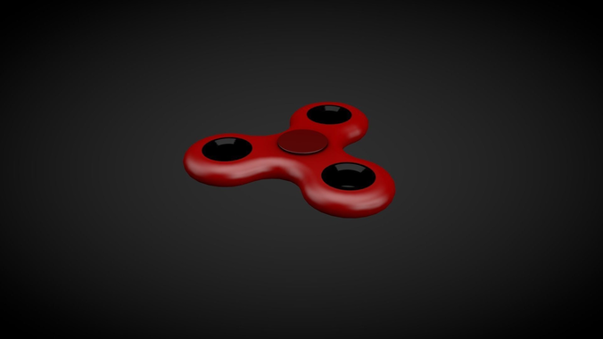 Fidget Spinner Low-poly 3D model