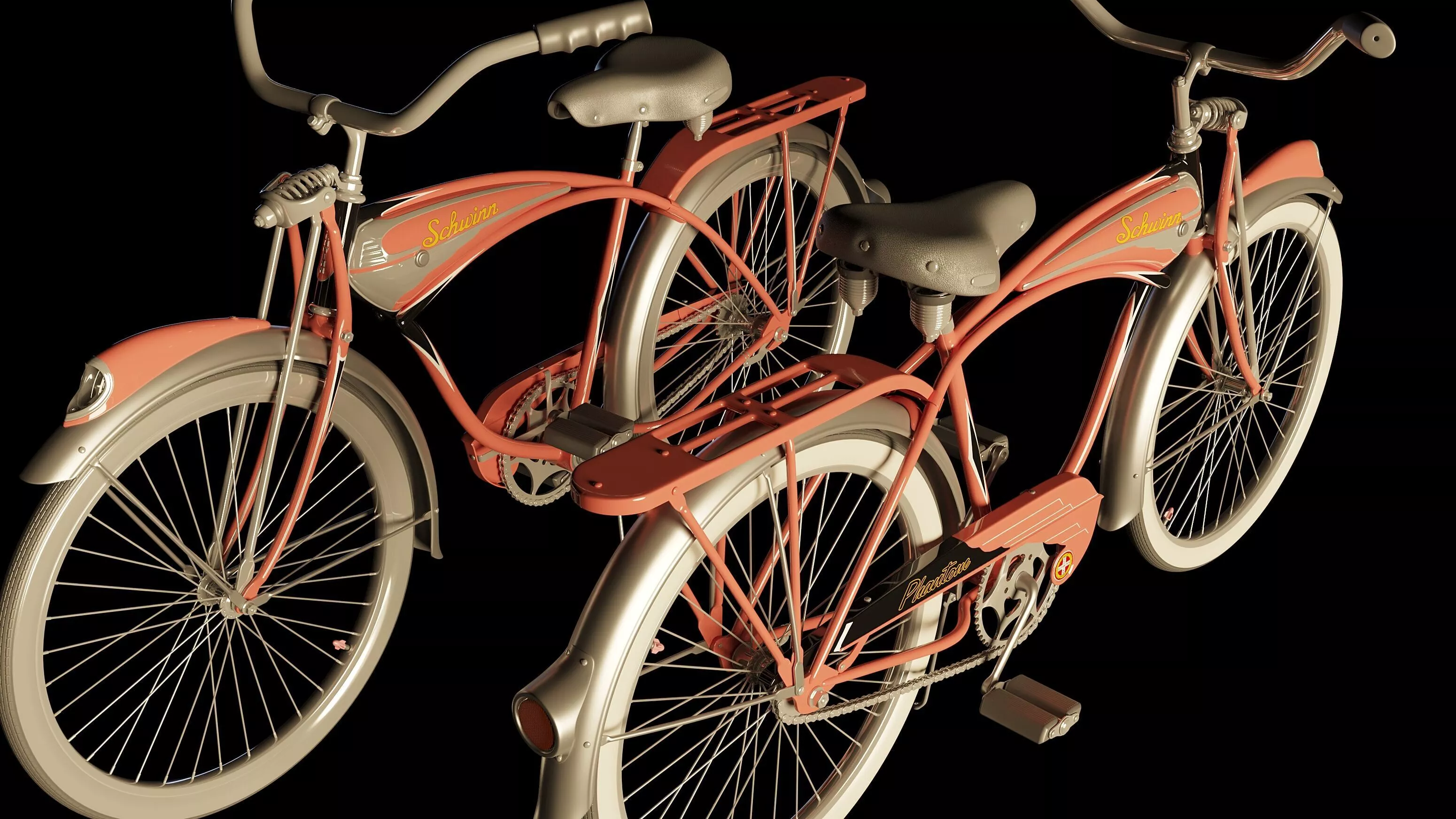 Vintage Schwinn Cruiser Bicycle Free 3D model