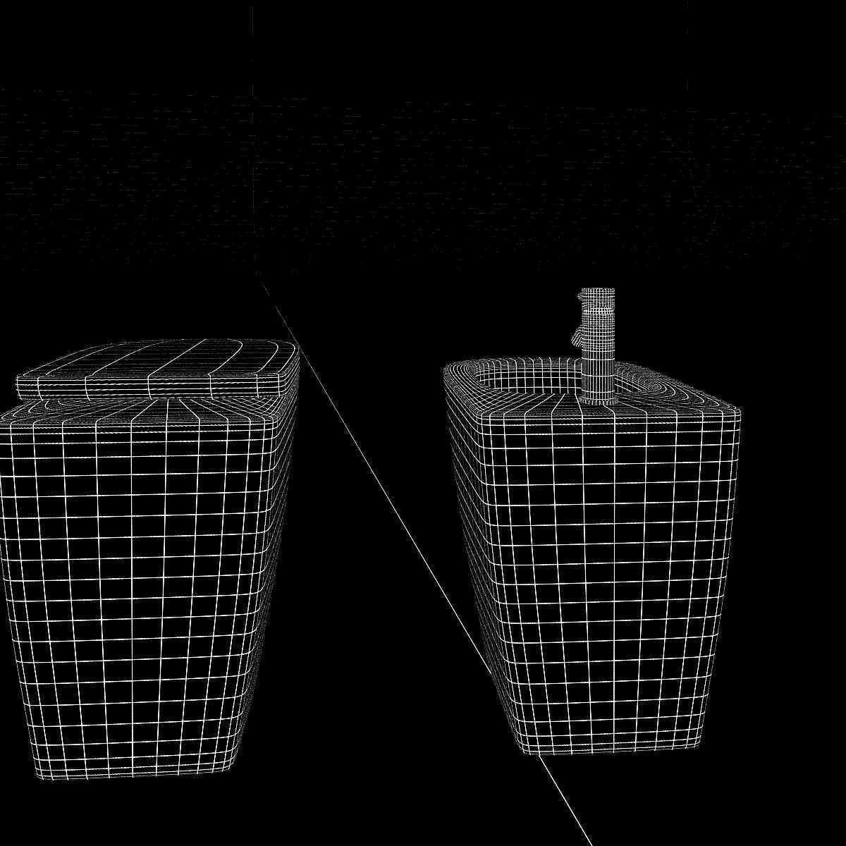 Laufen Palomba Floorstanding bidet and WC 3D model_9