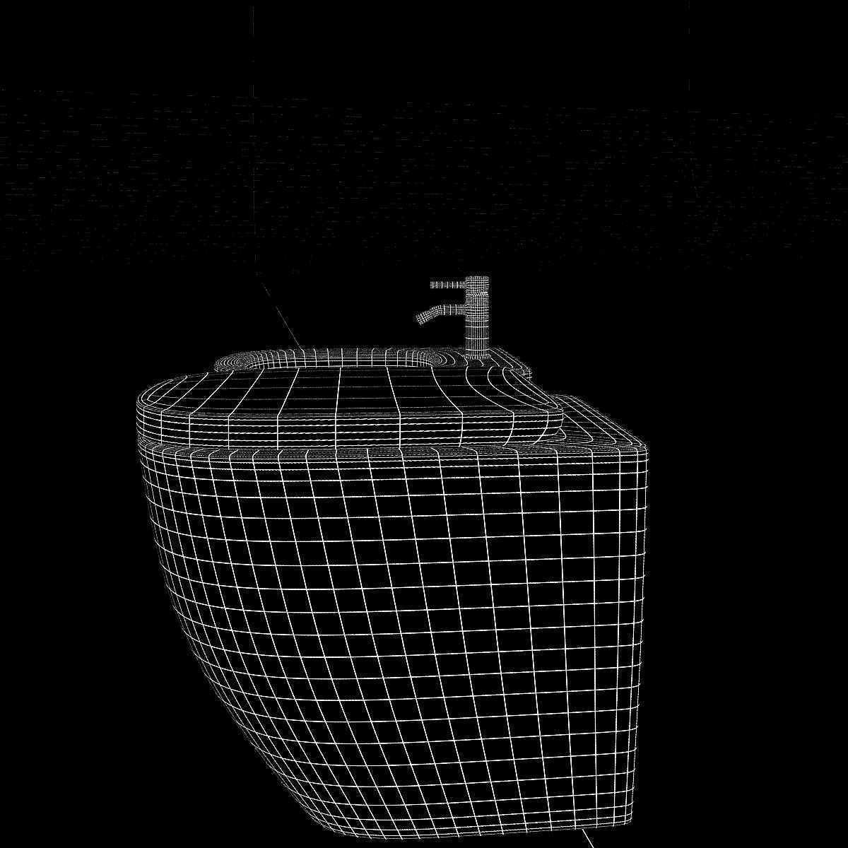 Laufen Palomba Floorstanding bidet and WC 3D model_6
