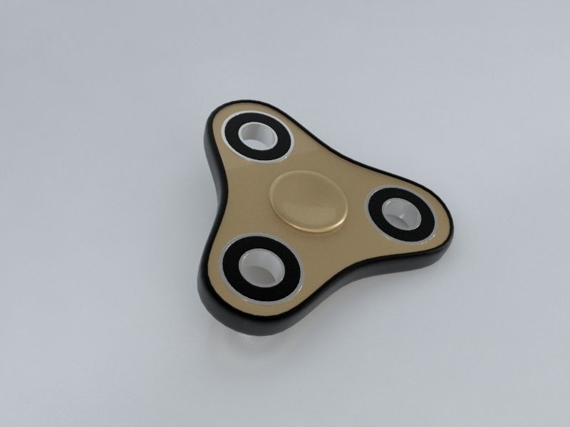 8 Spinner Fidget Widget - Pack 02 3D model_5