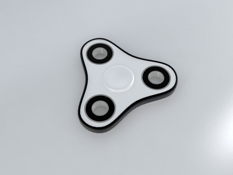 8 Spinner Fidget Widget - Pack 02 3D model_2