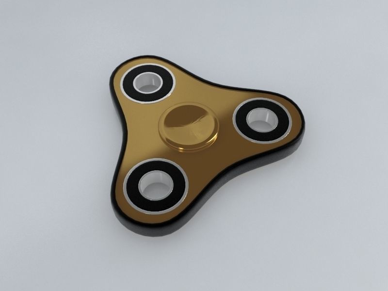 8 Spinner Fidget Widget - Pack 02 3D model_4