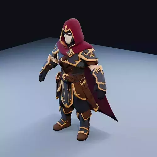 Dual Blade Low Poly PBR Game Asset