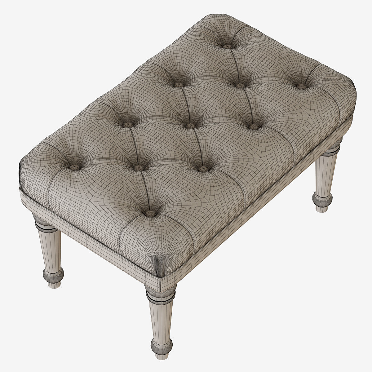 Pouf Louis-Philippe 3D model_5