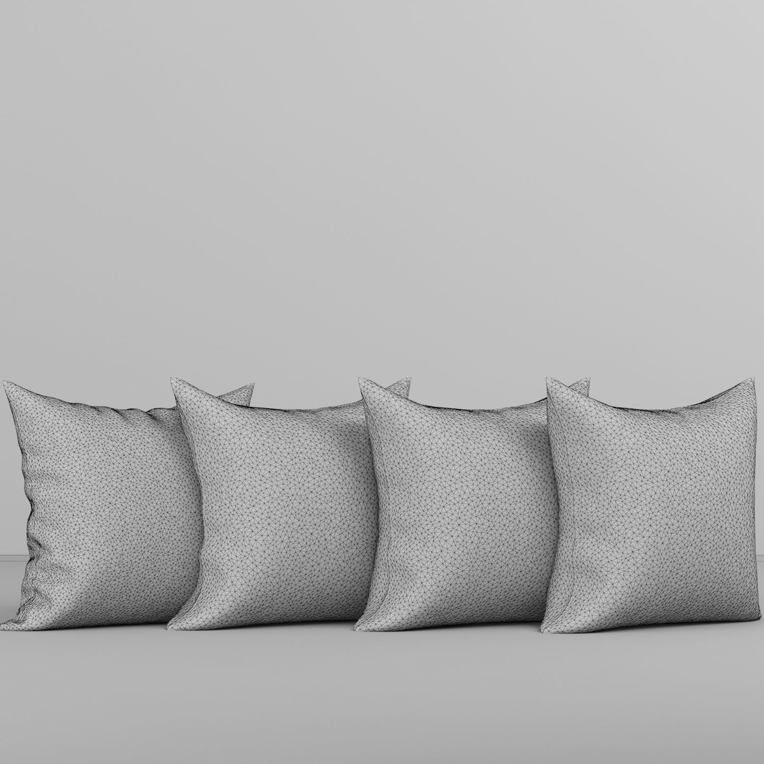 Collection of decorative pillows Birch Line 3 3D model_4