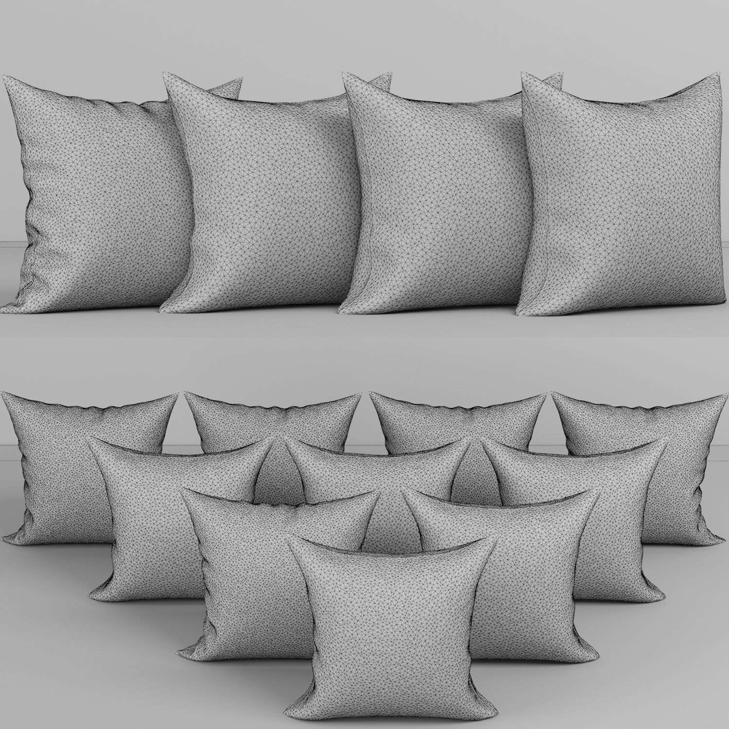Collection of decorative pillows Birch Line 3 3D model_3