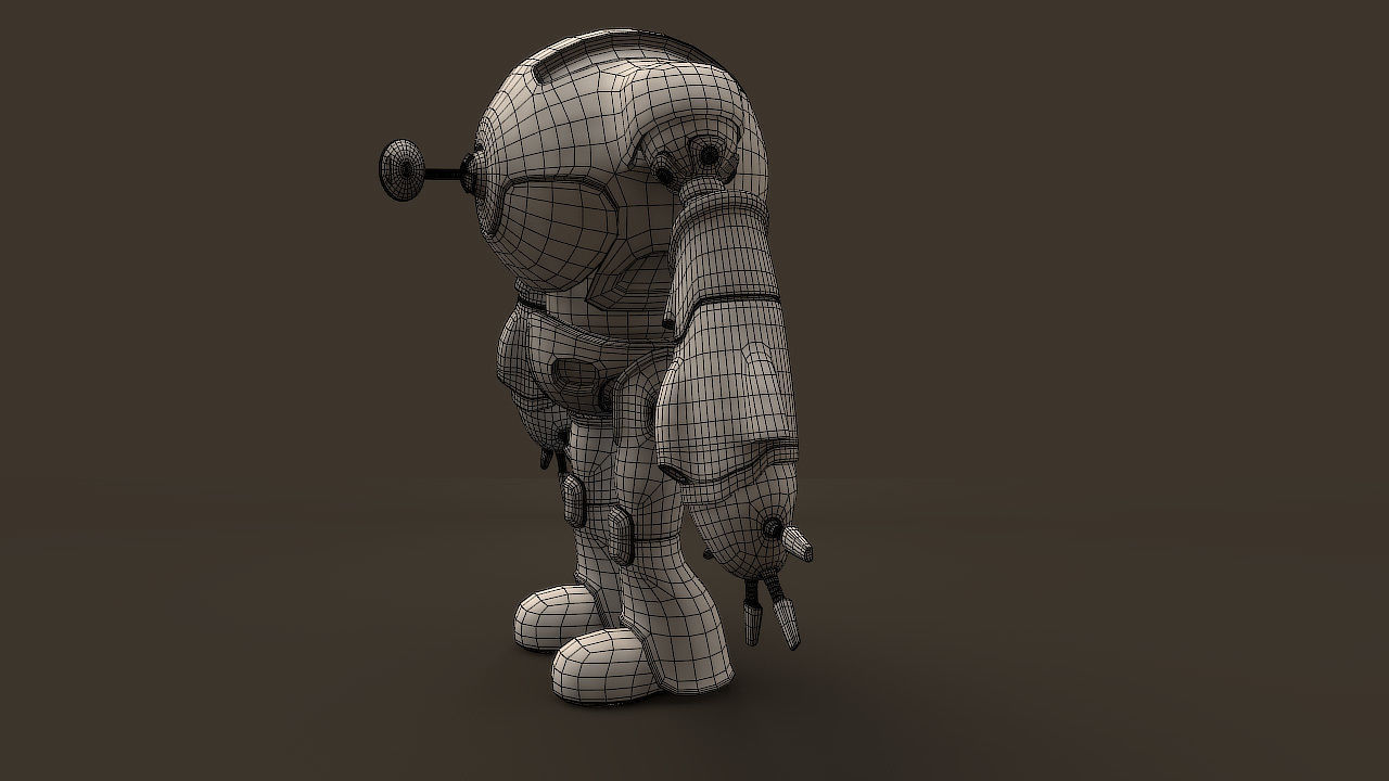 robot for games 3D model_1
