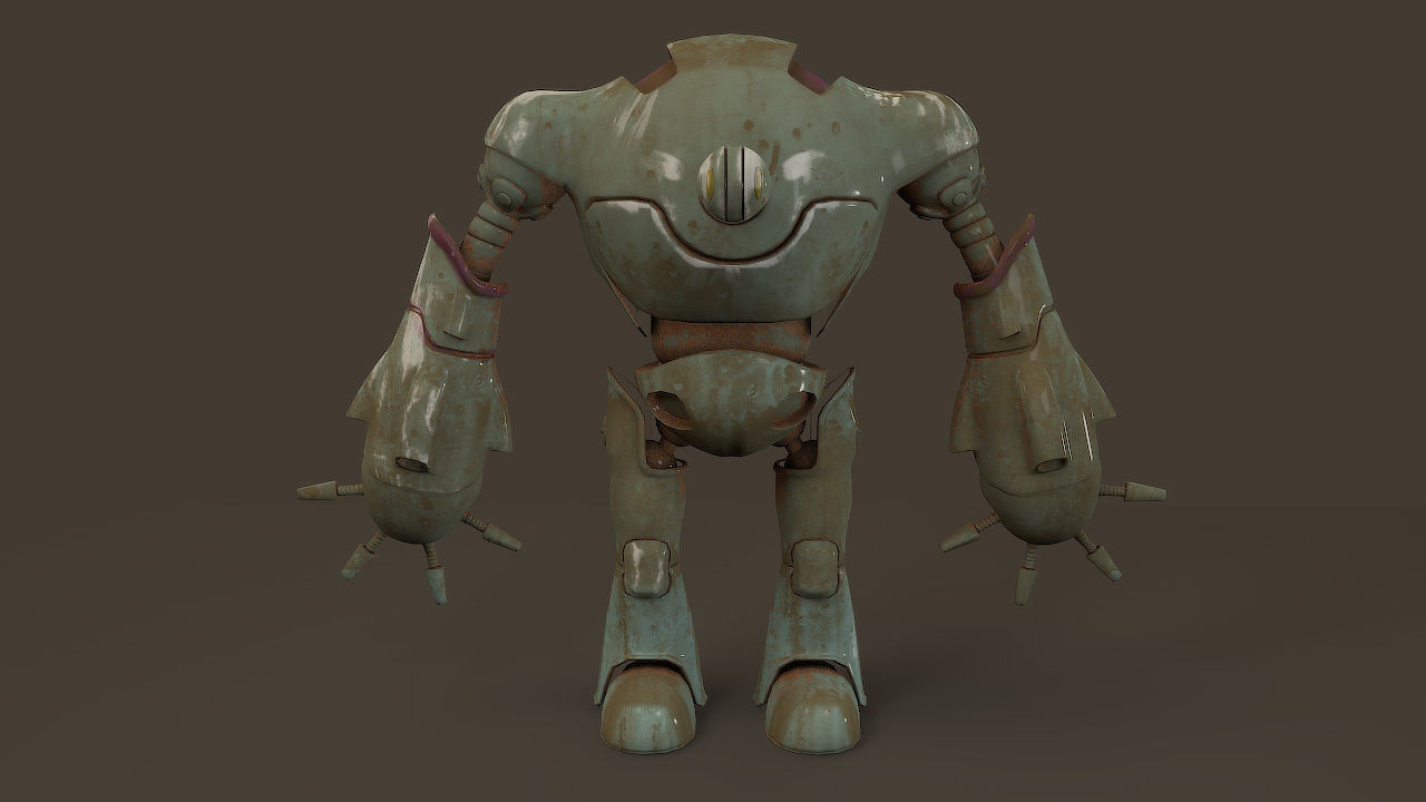 robot for games 3D model_2