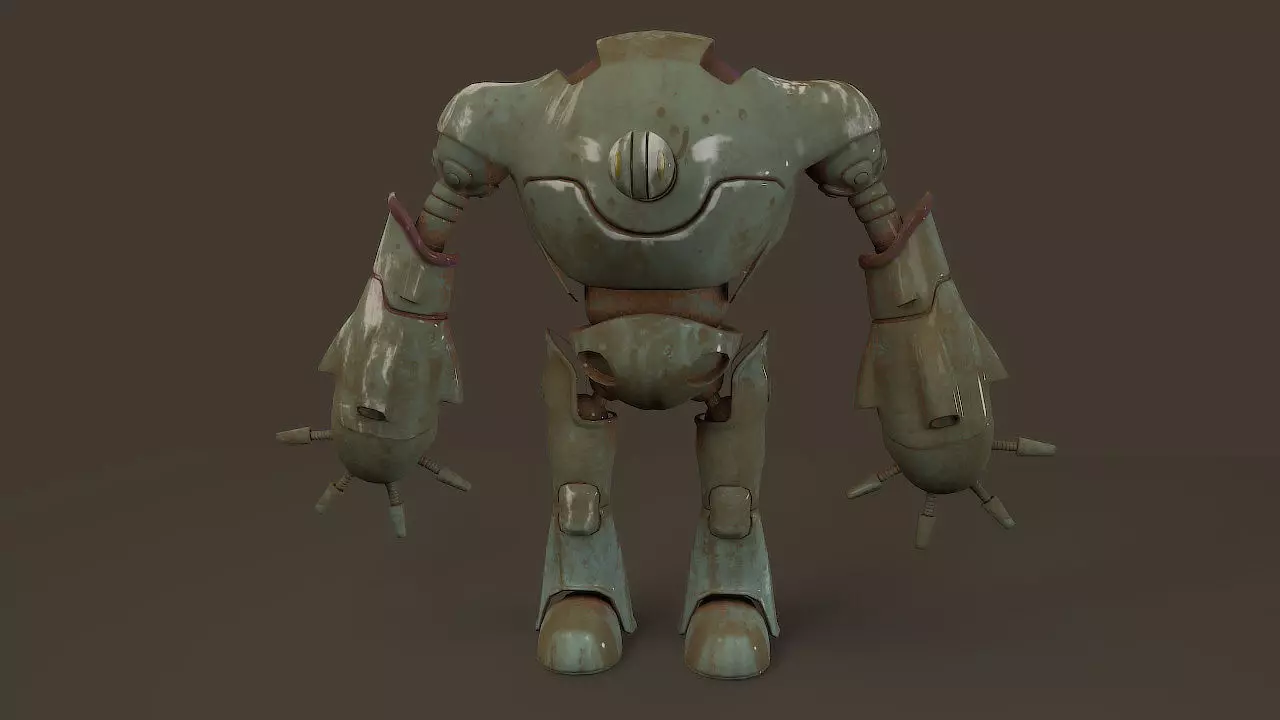 robot for games 3D model_0