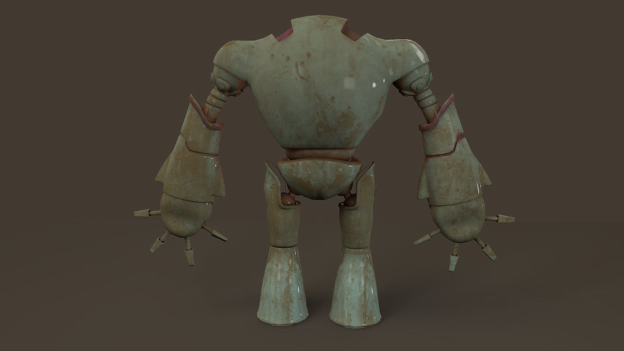 robot for games 3D model_3