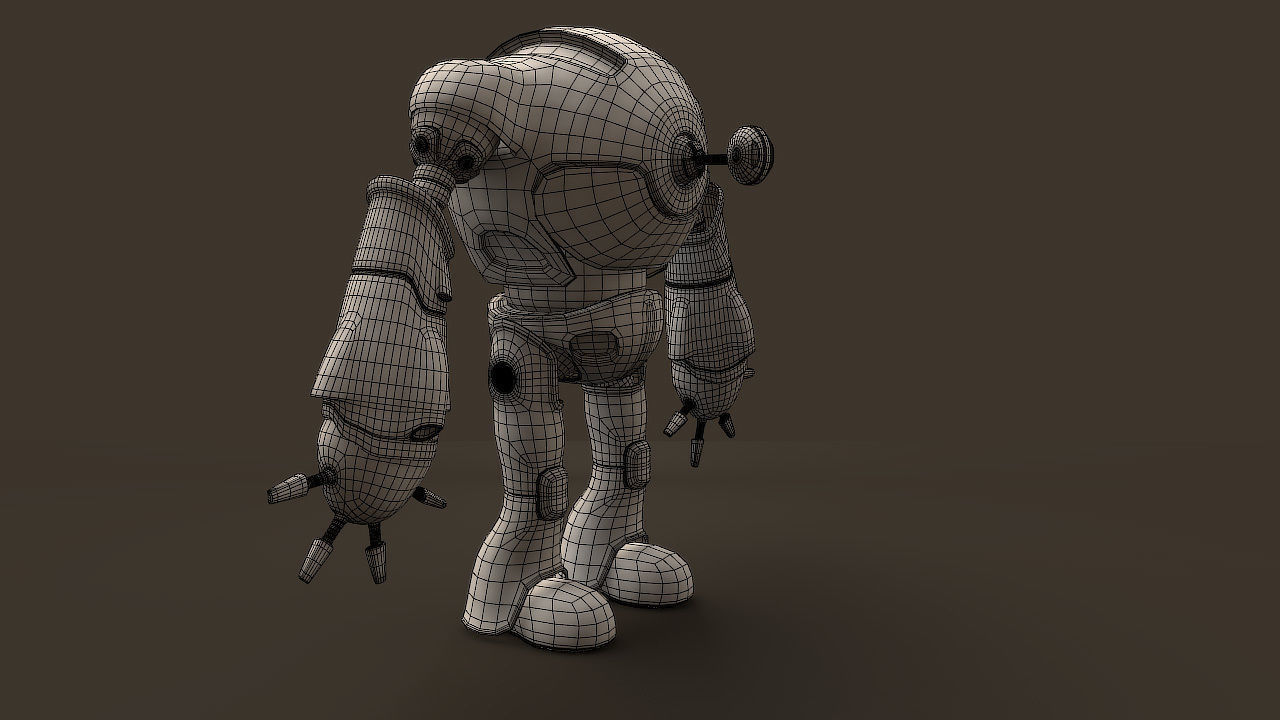 robot for games 3D model_7