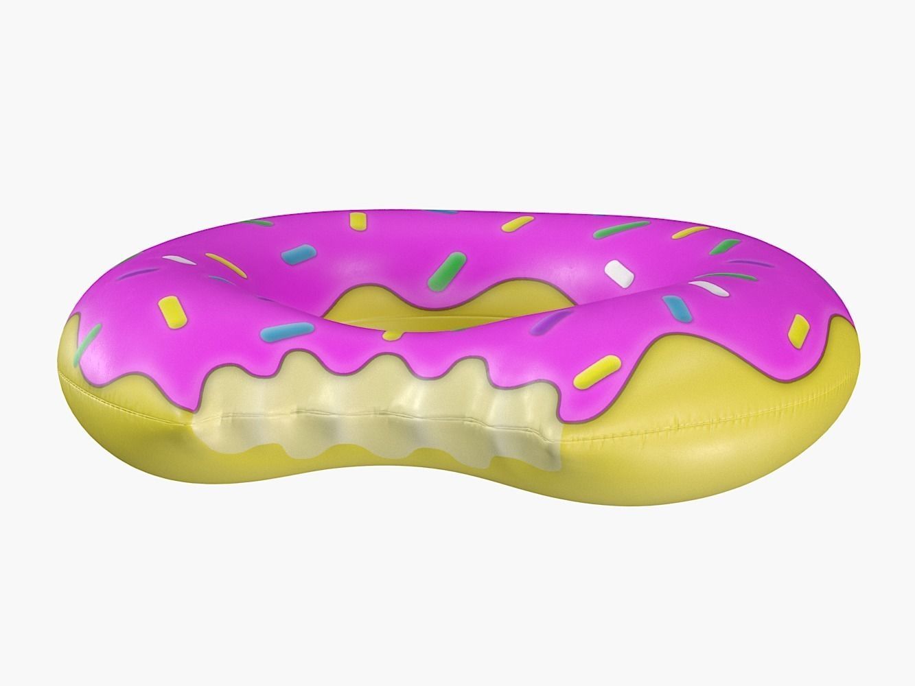 Donut Pool Float PBR 3D model_4