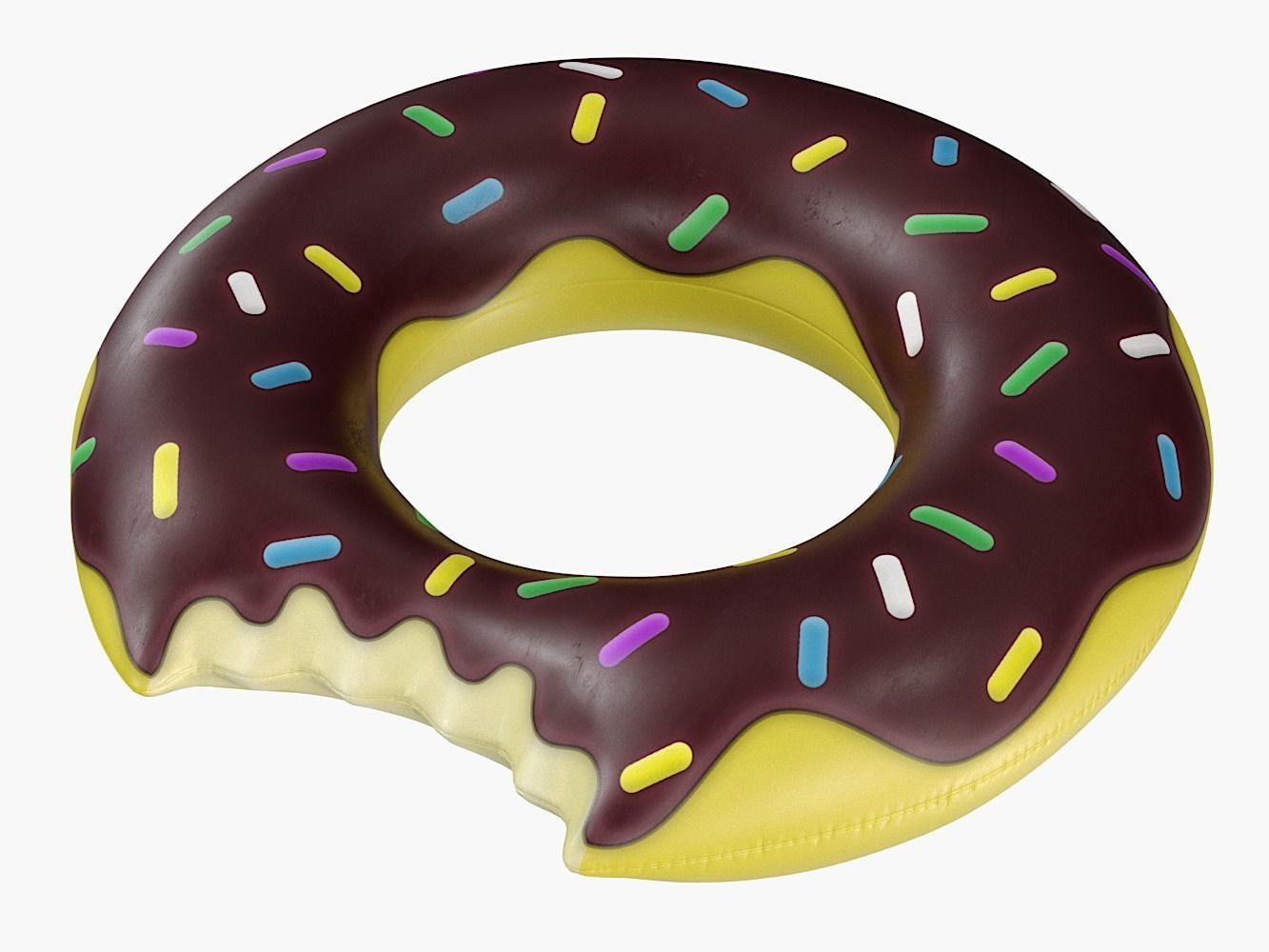 Donut Pool Float PBR 3D model_3