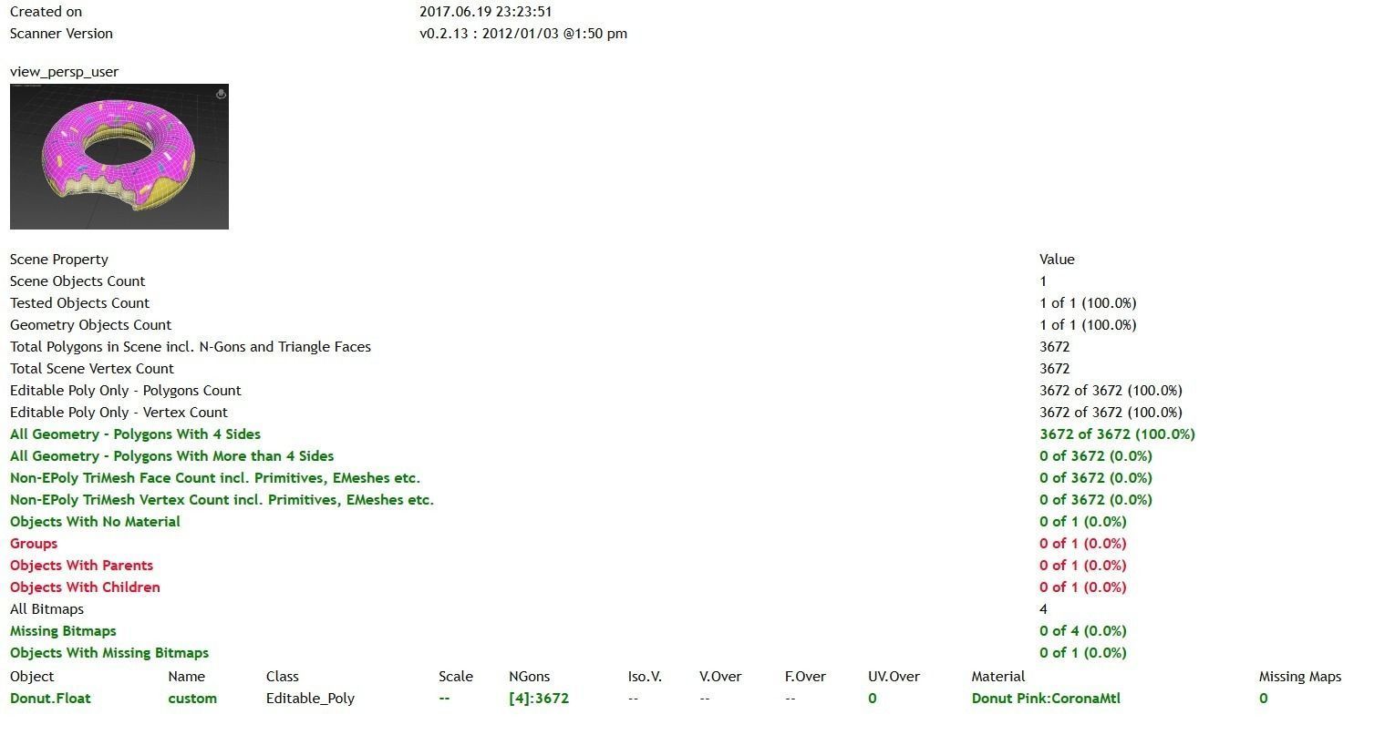 Donut Pool Float PBR 3D model_14