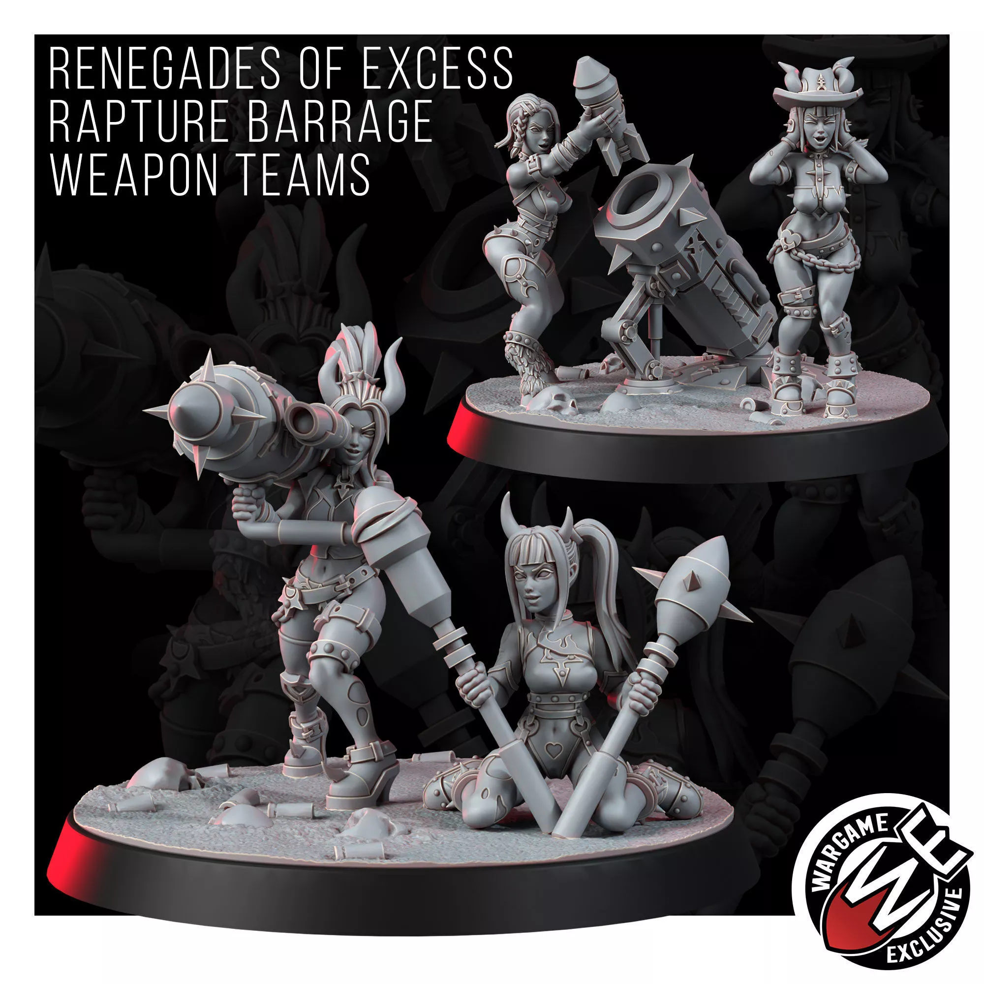 RENEGADES OF EXCESS RAPTURE BARRAGE WEAPON TEAMS 3D model