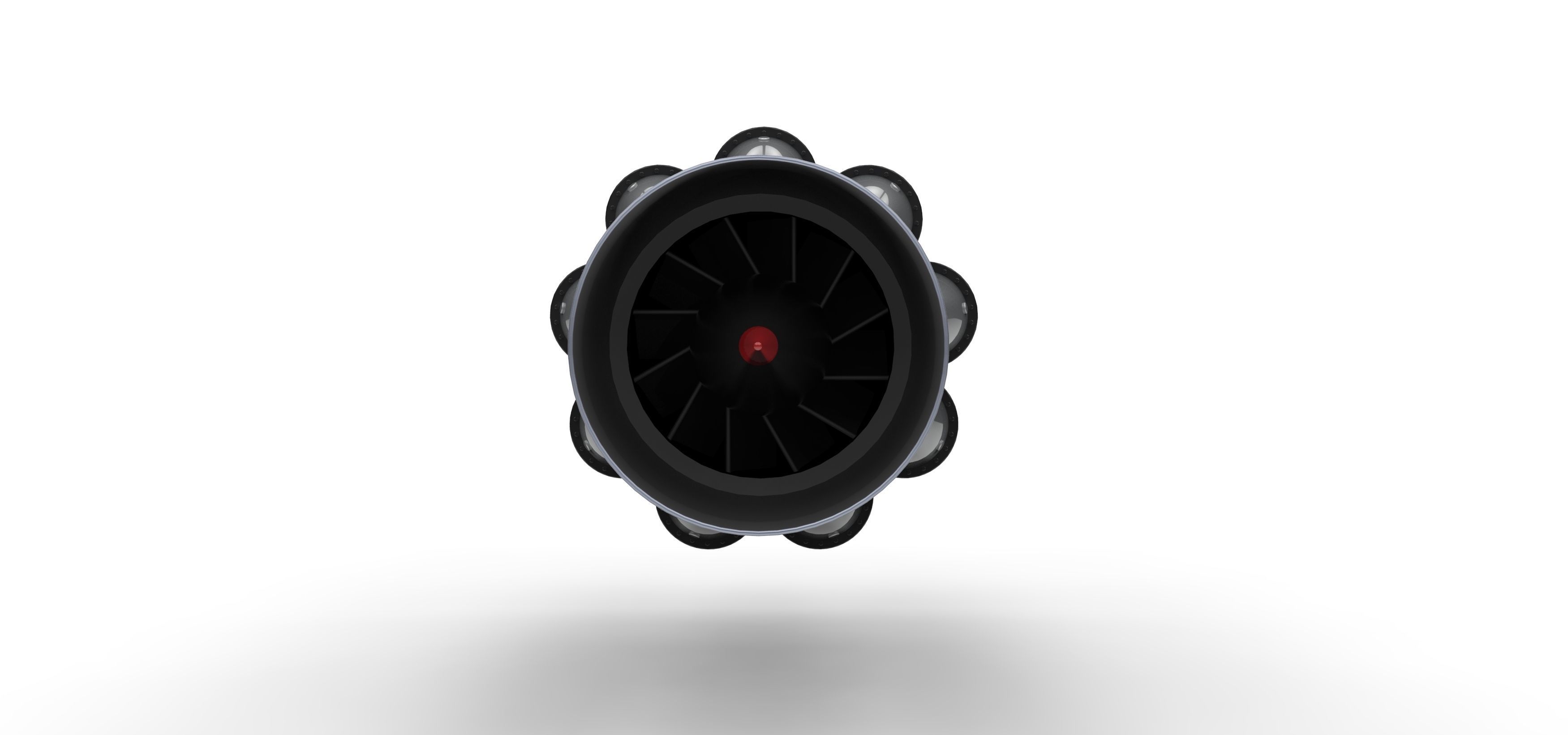 Jet engine 3D model_4