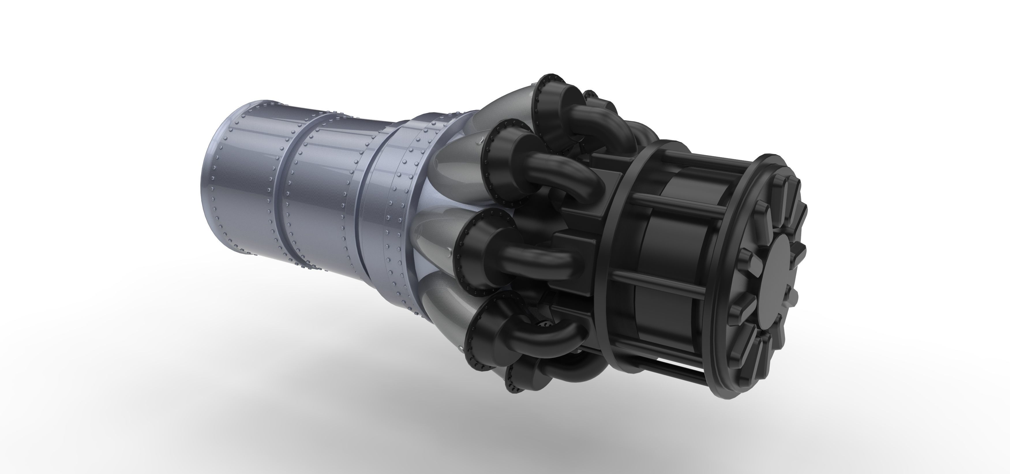 Jet engine 3D model_6