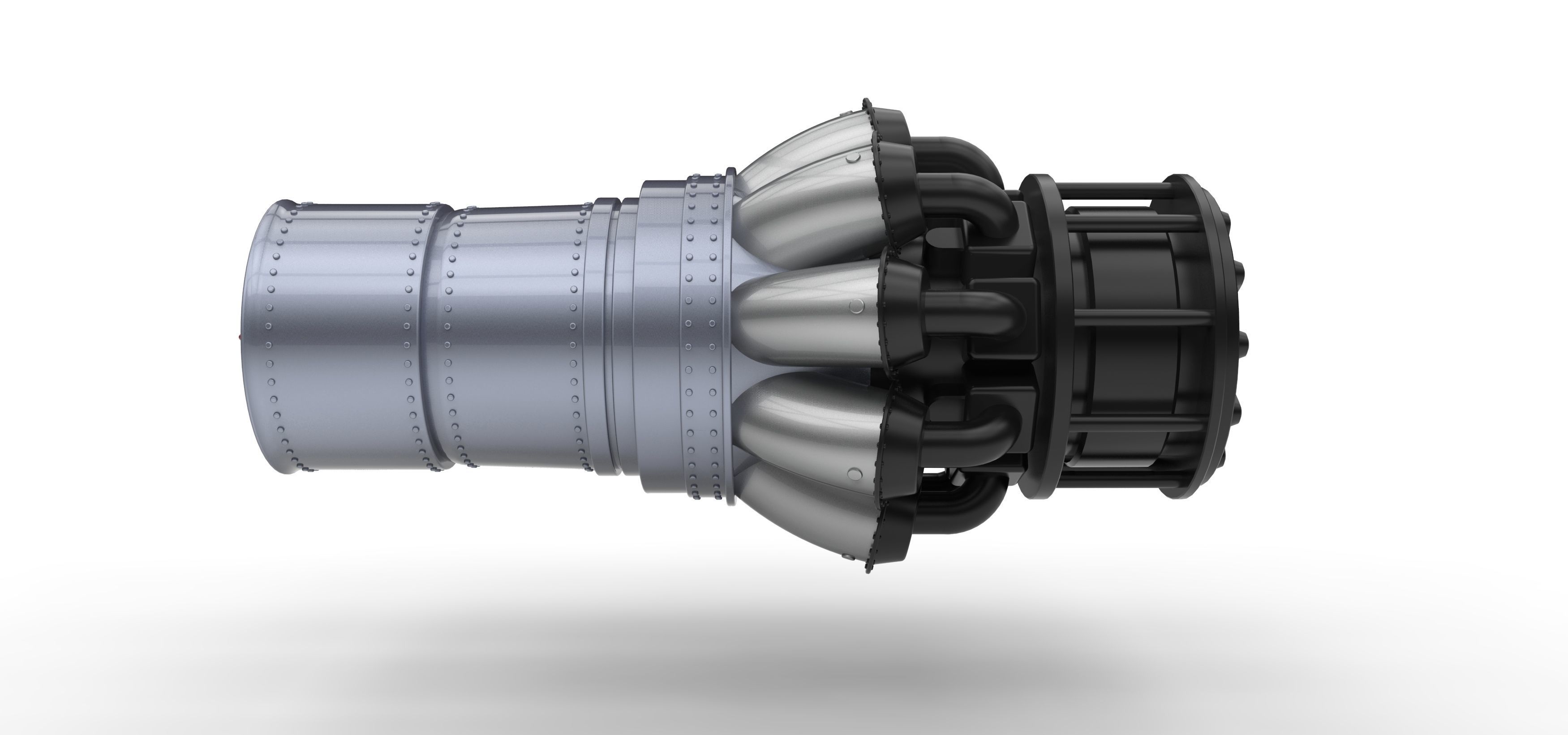 Jet engine 3D model_5